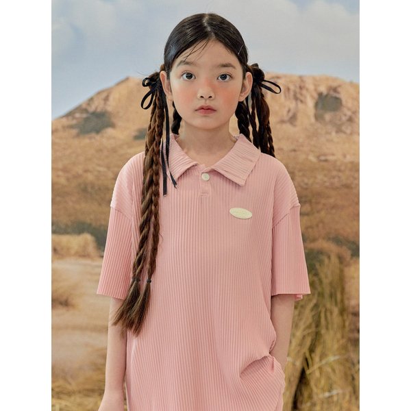 카라 플리츠 반팔티_4COLOR (S-JL)