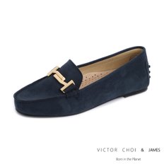 (VICTOR CHOI & james) W18P503 블루 2cm / T스웨이드 드라이빙슈즈