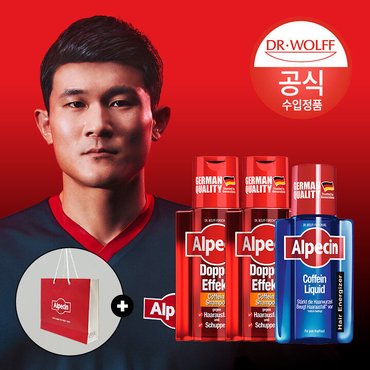 알페신 더블이펙트 카페인 샴푸 200ml x2 + 알페신 카페인 리퀴드 200ml