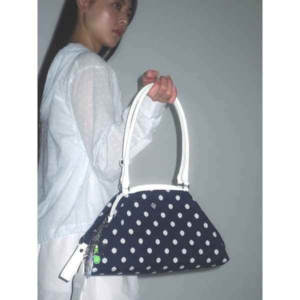 Dot Cozy Dumpling Bag Navy