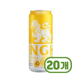 싱하 레몬소다 제로칼로리 탄산캔음료 330ml x 20개