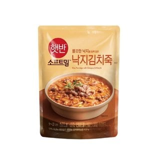  CJ제일제당 햇반 소프트밀 낙지김치죽 420g x6개