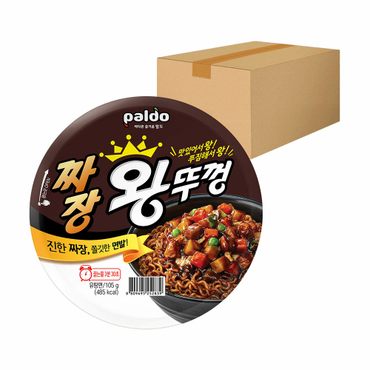 팔도 짜장 왕뚜껑 105g 18개