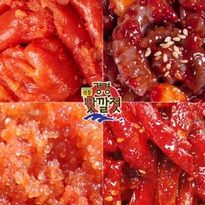 전통 강경맛깔젓 4종모음 9호(명란젓+낙지젓+청어알젓+명태초무침 각 250g)