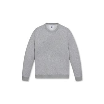 왁 [Athletic FIT] WAAC Mens Emboss Logo Sweatshirt(WMTBA23553GYM)