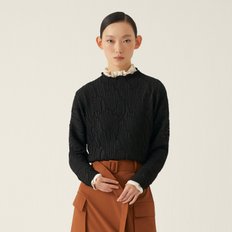 플리츠 자수 블라우스_HPBLF124L25