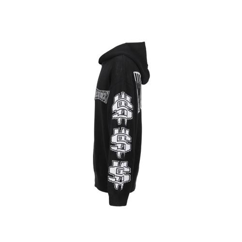 032C 후드 티셔츠 32CU252PRHD019BK BLACK DOM
