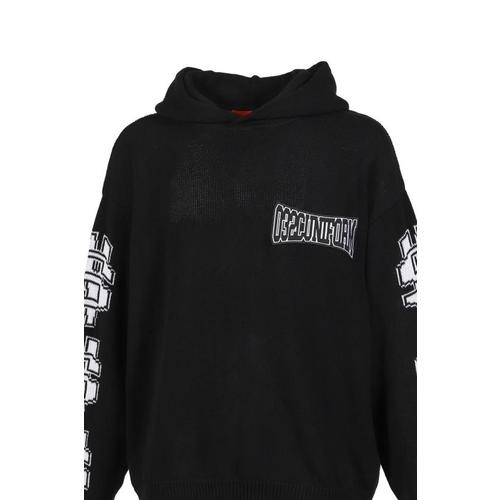 032C 후드 티셔츠 32CU252PRHD019BK BLACK DOM