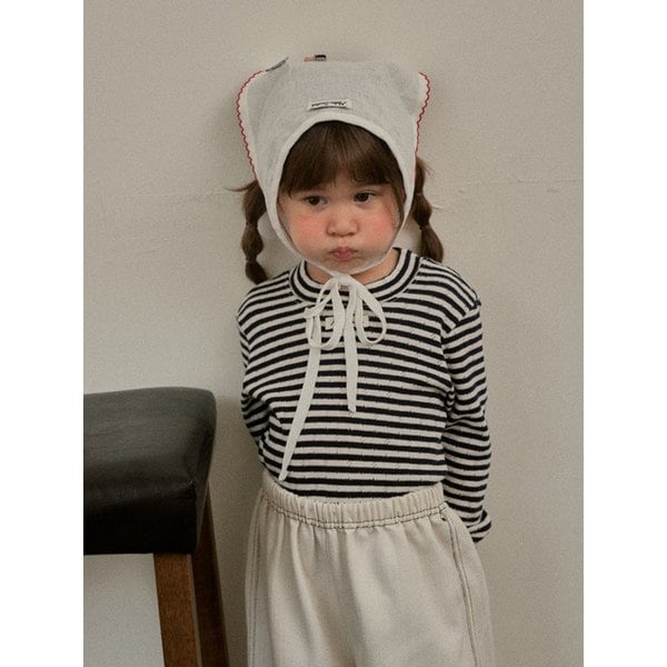 스트라이프 아일렛티셔츠