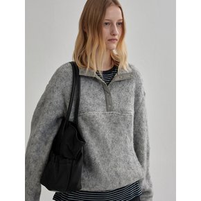 HAIRY BUTTON FLEECE (ash gray)