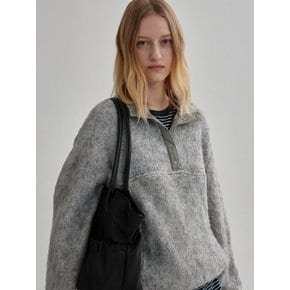 HAIRY BUTTON FLEECE (ash gray)