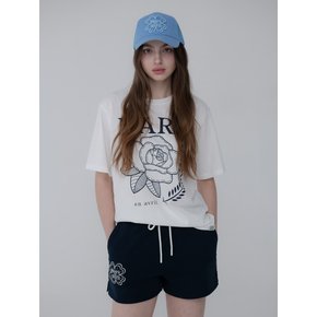 ROSE TSHIRT_WHITE NAVY