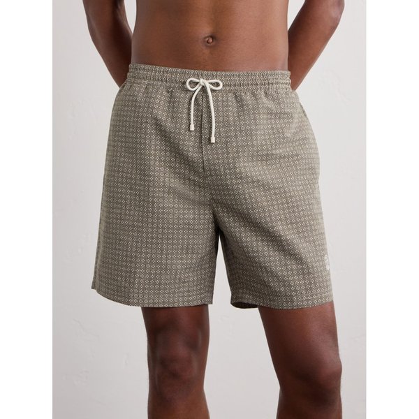 브루넬로쿠치넬리 스트레이트 미드 렝스 프린트 스윔 쇼츠 46376663163115412