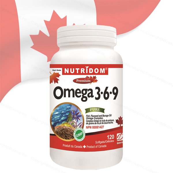 뉴트리돔 캐나다 오메가 3-6-9 120캡슐x2병