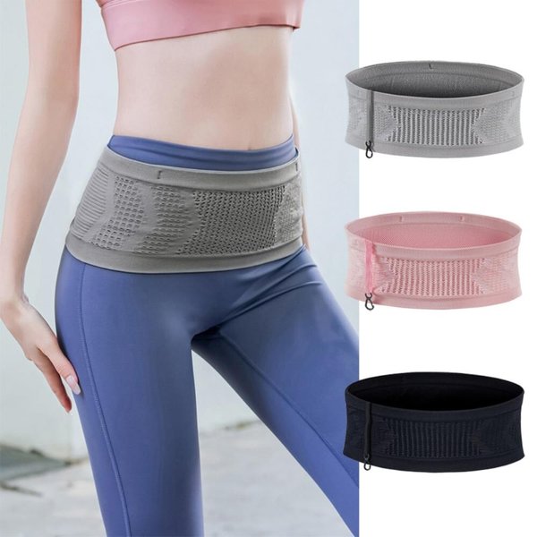 [옷자락] 남자 여자 스포츠 나일론 스판 런닝 밴딩 벨트