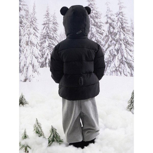 스너글 뽀곰 웰론 패딩 자켓_BLACK