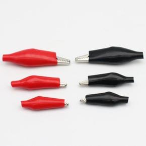 전기 중형 블랙 악어 집게 절연 클램프 클립 접지용 테스트 DIY 전열 연결 수공 (S17594723)