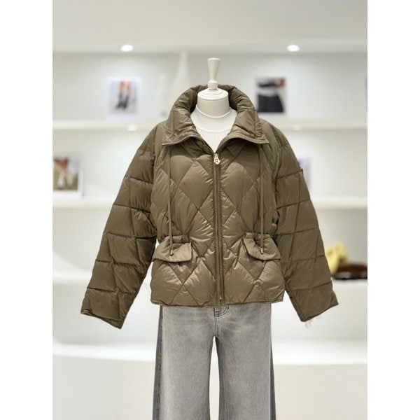 [여주점] 여성 다이아몬드 패턴 퀼팅 점퍼 (L254PSG038)