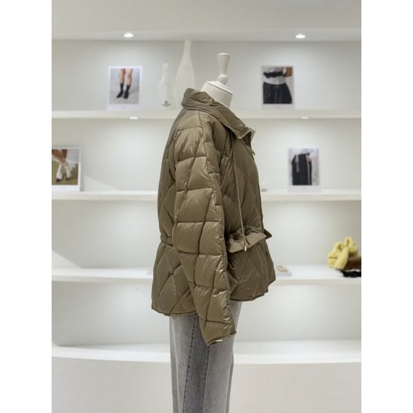 [여주점] 여성 다이아몬드 패턴 퀼팅 점퍼 (L254PSG038)