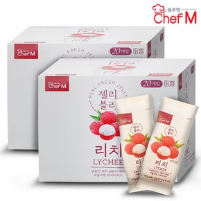 쉐프엠 젤리블리 리치 60gX20개입 2박스/대만식/간식/해외간식/푸딩