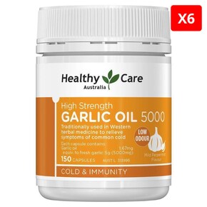 헬시케어 고함량 갈릭 오일 5000mg 150정 X6개
