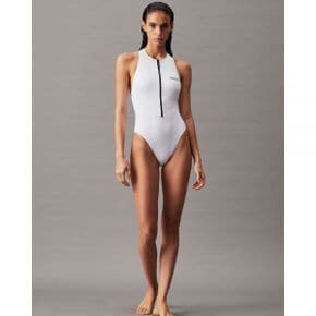 5016605 Calvin Klein Intense Power Racer Back Swimsuit - White 103726463