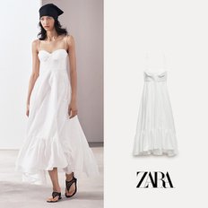 ZARA 자라 프릴 포플린 원피스 ZW COLLECTION 2673/072