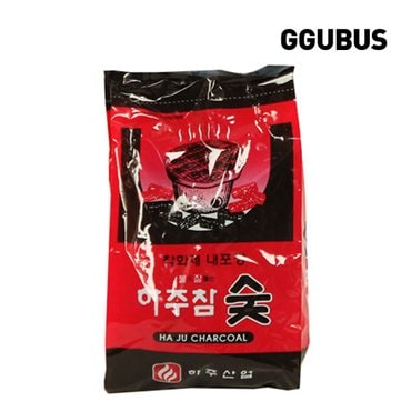 꾸버스 하주참숯 700g 봉지 - 캠핑바베큐숯