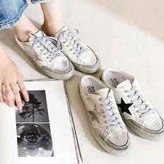 kami et muse Star patch vintage backless sneakers_KM21w043