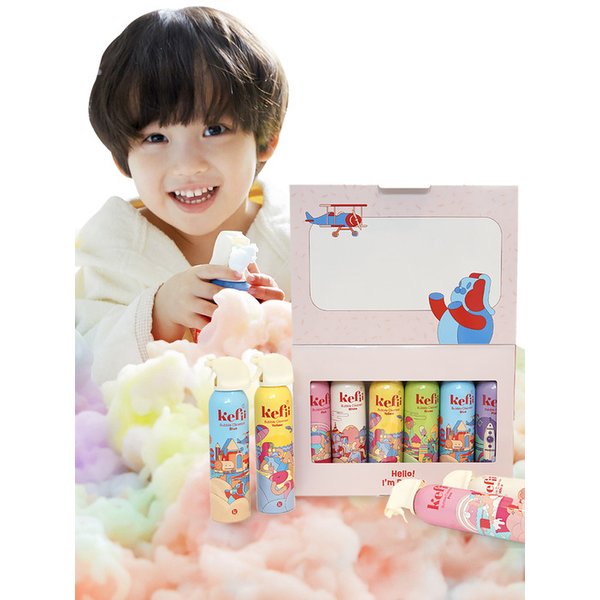 [선물세트] 케피 목욕놀이 버블클렌저 오리지널 200ml *6개  선물패키지 기프트세트