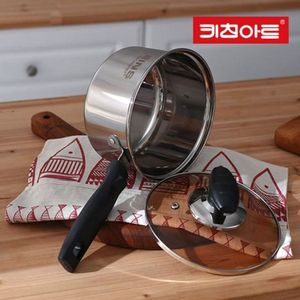 오너클랜 키친아트 스텐 냄비 라면 찌게 전골 냄비 편수 18cm