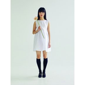 JACQUARD MINI DRESS - WHITE