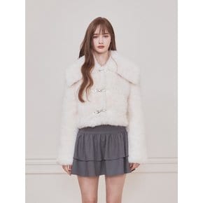 Bebe sailor fur jacket (Ivory)