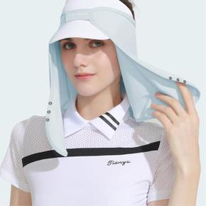 썬캡 캡모자 장착용 자외선차단 햇빛가리개 UV마스크 숨쉬기편한 고탄력 골프용 여자