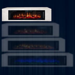 킹스턴40-2 전기벽난로와 천연산호석거실장 인테리어벽난로 전기히터 1400mm