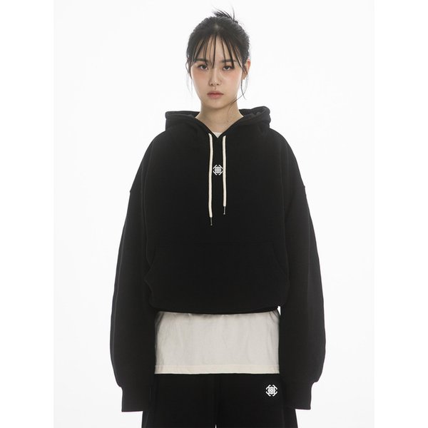 SYMBOL OVER FIT HOODIE - BLACK