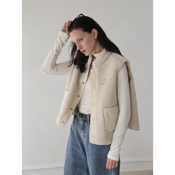 [리퍼브] Bukle reversible vest (2colors)
