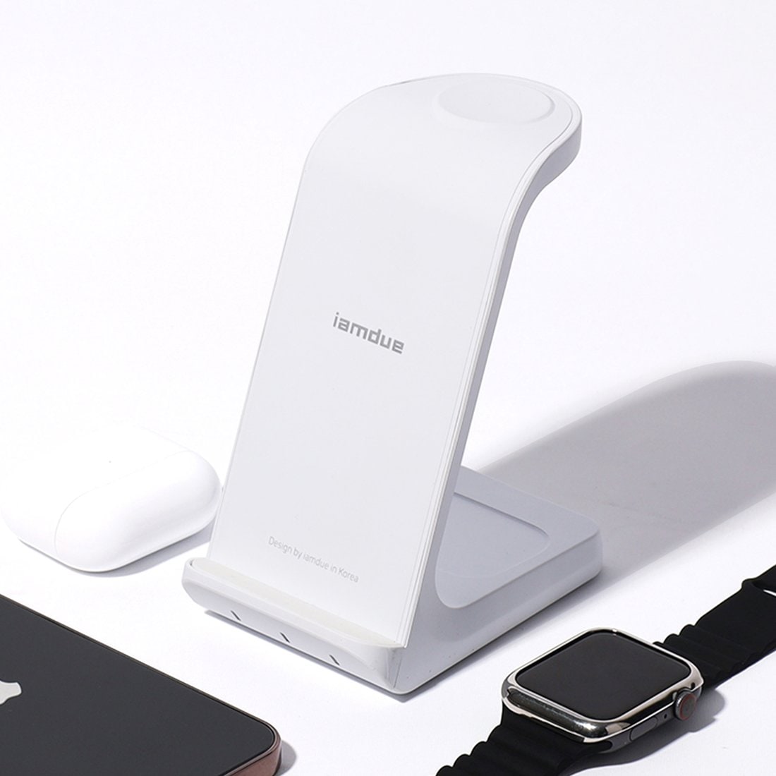 3in1 무선충전기 휴대성 좋은 아이폰 고속충전기 신세계