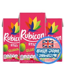 루비콘 NFC 구아바 영국 주스 Rubicon 288mlX27(빨대팩)