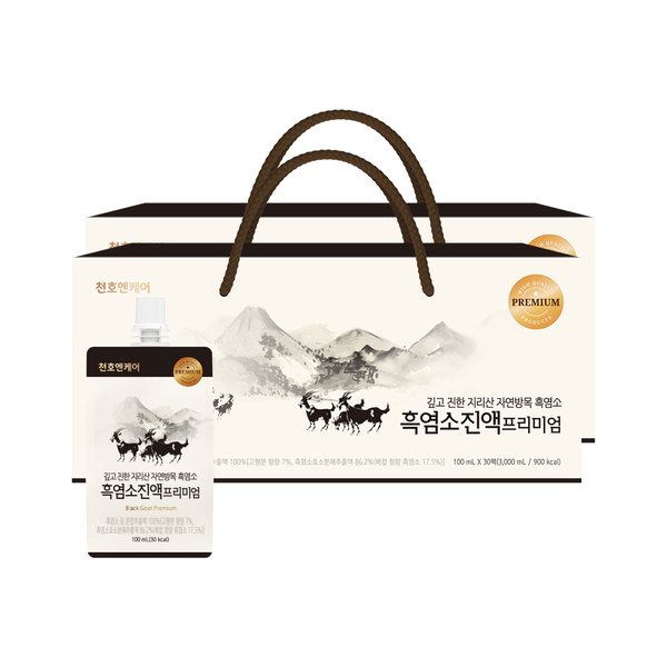 [천호앤케어]흑염소 진액 프리미엄(100ml x 30팩) x 2Box
