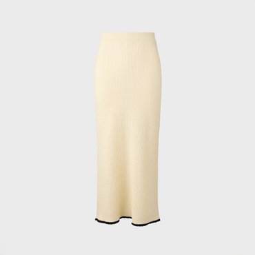 EENK Straight Knit Skirt - Cream