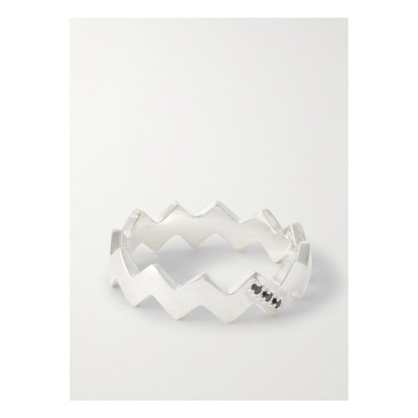 미키아 스네이크 스털링 실버 다이아몬드 링 실버 46376663162912526