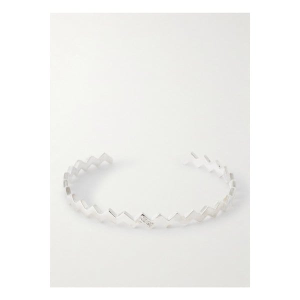 미키아 스털링 실버 다이아몬드 뱅글 실버 46376663162912532