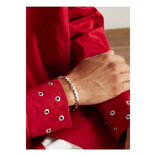 미키아 스털링 실버 다이아몬드 뱅글 실버 46376663162912532