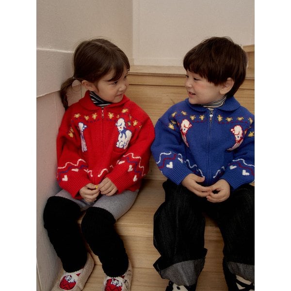 빈티지양 니트집업