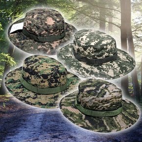 국산 디지털 정글모 사파리모자 육군 미군부니햇 나까오리 햇빛가리개 밀리터리