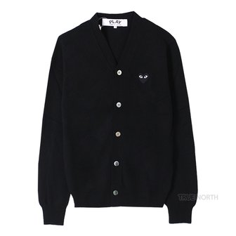 꼼데가르송 24SS 남성 AZ-N024-051-1 블랙 하트 와펜 가디건 (P1N024) 블랙