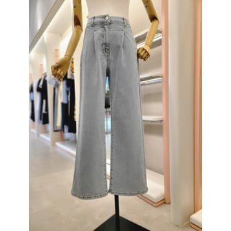 잇미샤 [여주점] 여성 와이드 턱 데님 팬츠(ITP5YDP831)