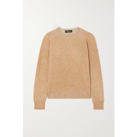 로로피아나 Girocollo Cashmere Sweater 탠 브라운