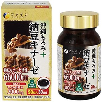  2200FU 파인 오키나와 모로미 낫토 키나아제 30일분 중쇄 지방산 모로미 식초 분말 국내 생산